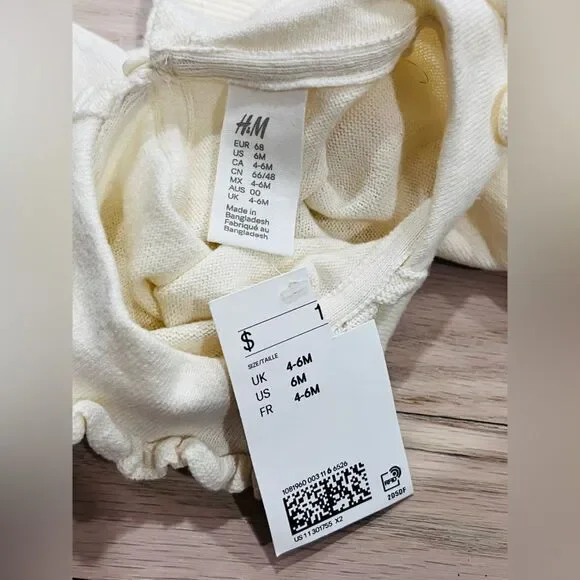 H&M Baby Frilled Top Size 6M NWT - Picture 5 of 6